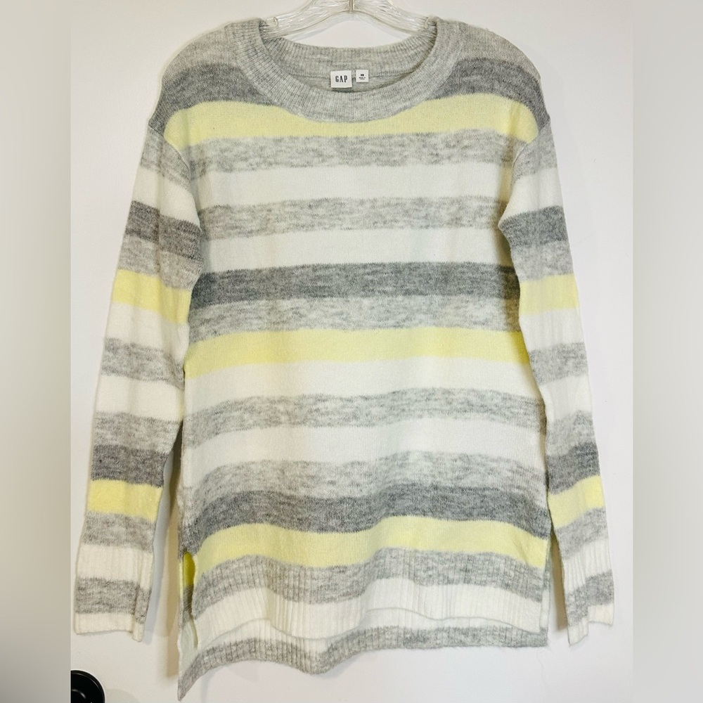 GAP Tunic Boat Neck Multicolored‎ Long Sleeve Lightweight Sweater Size XS New